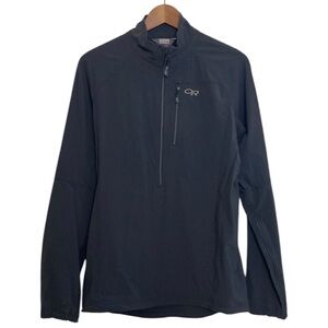 Outdoor Research Ferrosi Windshirt Mens Medium Dark Gray Half Zip Shacket